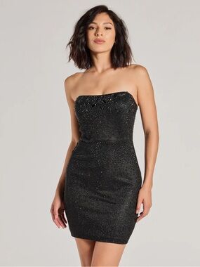 white christmas dresses Kailynn Off-Shoulder A-Line Mini Dress Blue main image 0